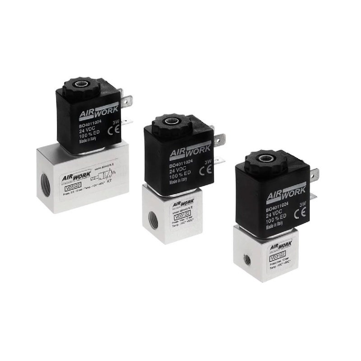 Davair Pneumatic Valves - Directly Operated Solenoid Valves