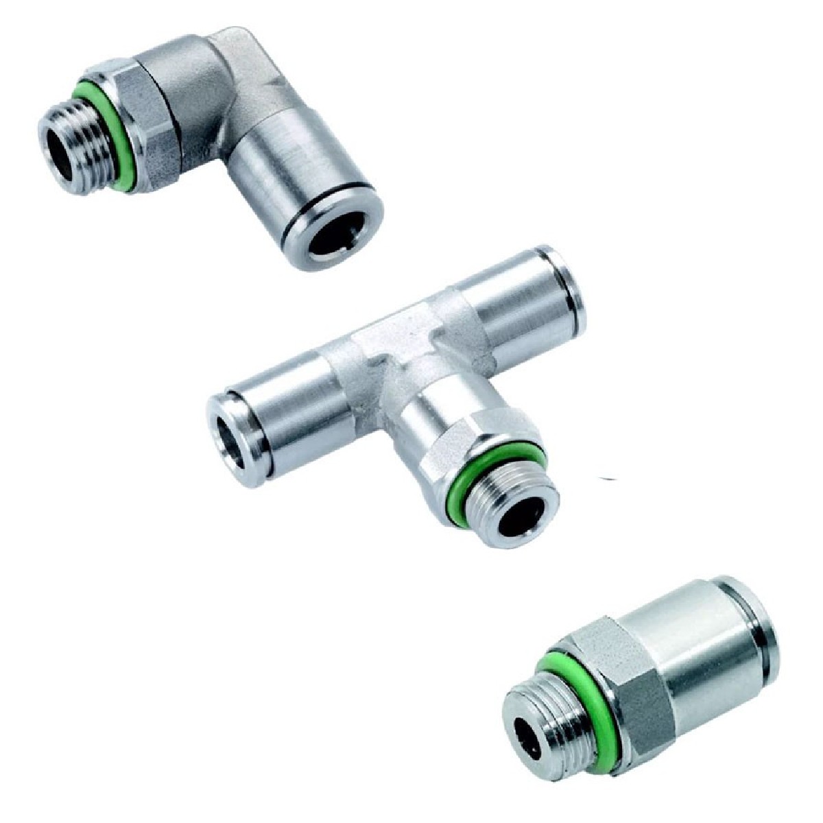 Pneumatic fittings in stainless steel from Davair Ireland